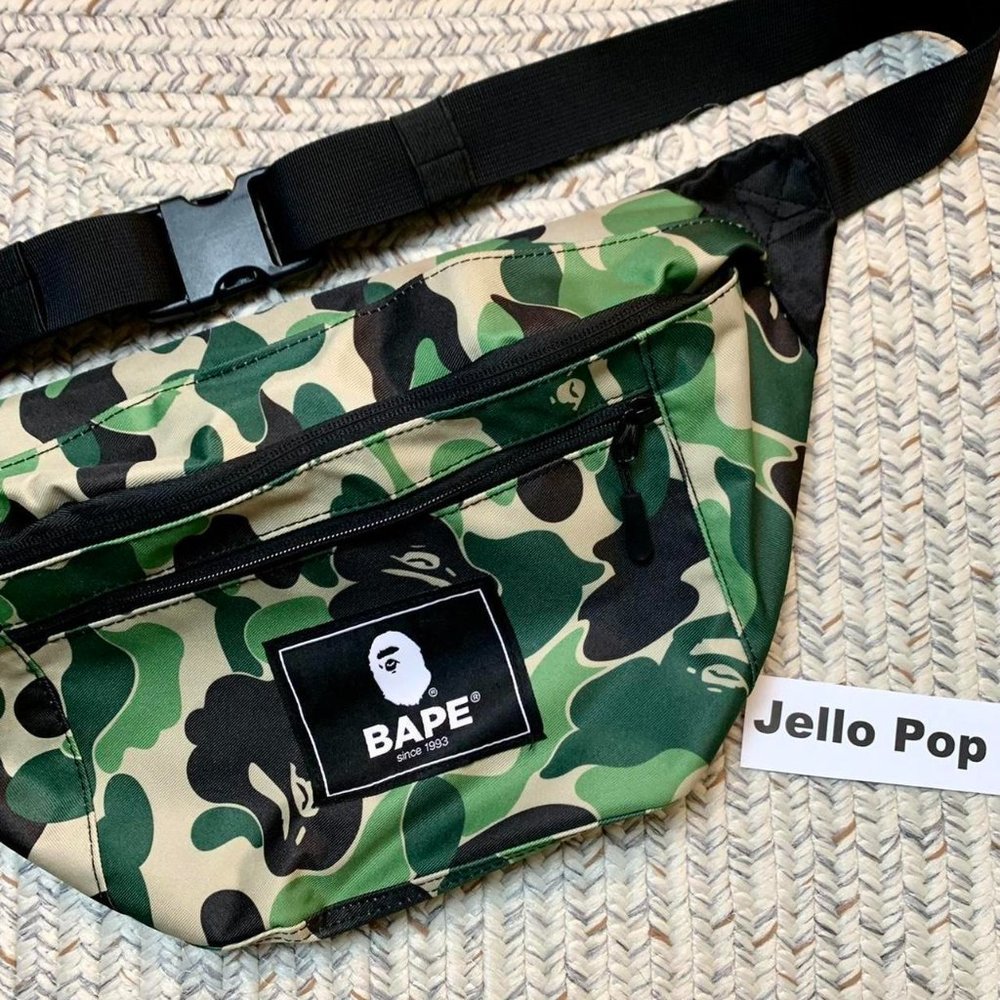 ⭐️ A bathing ape Bape camo crossbody fannypack waist bag belt bag